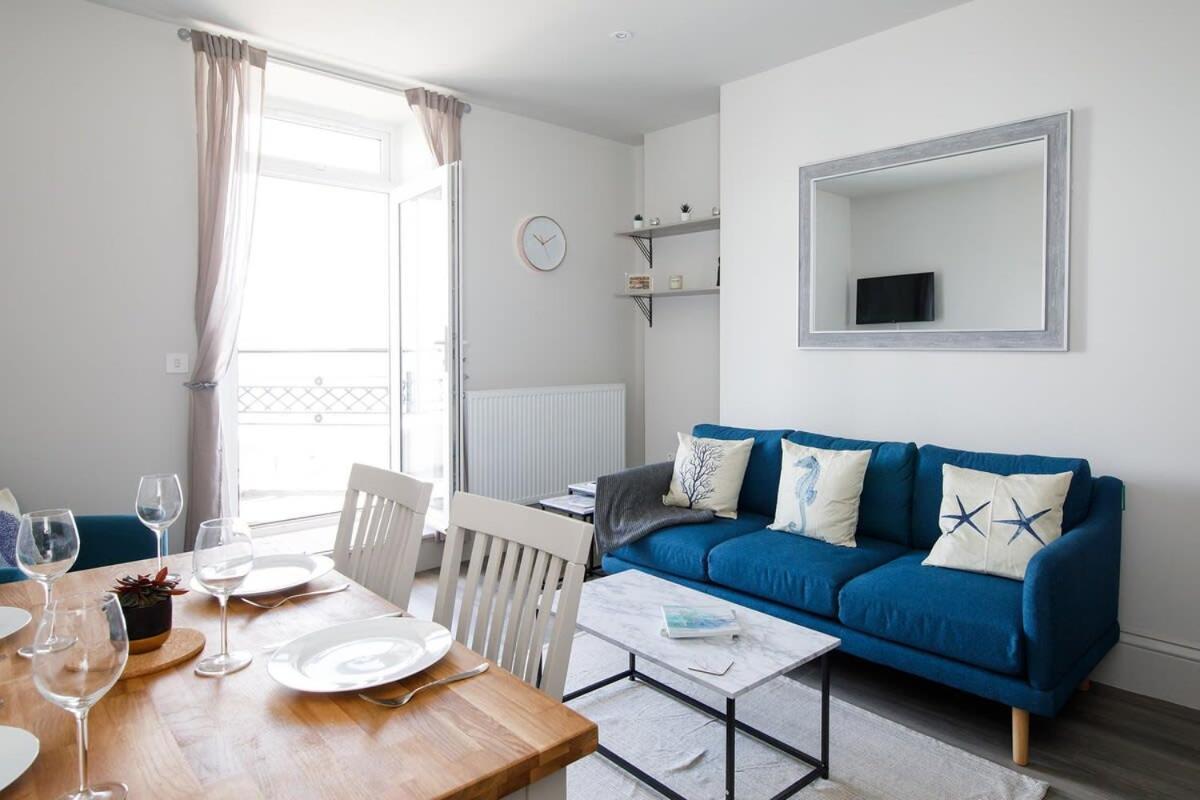 Panoramic Sea Views In Beachfront Apt W Balcony Bognor Regis Esterno foto
